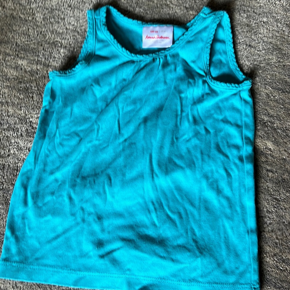 Hanna Andersson turquoise tank top
